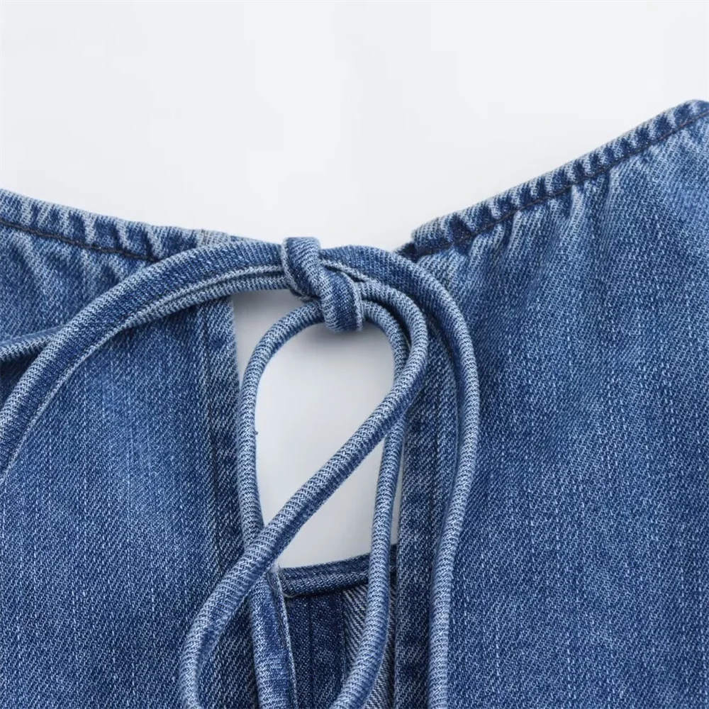 Fina Dam Klänningar Löst Snitt 100% Bomull-6