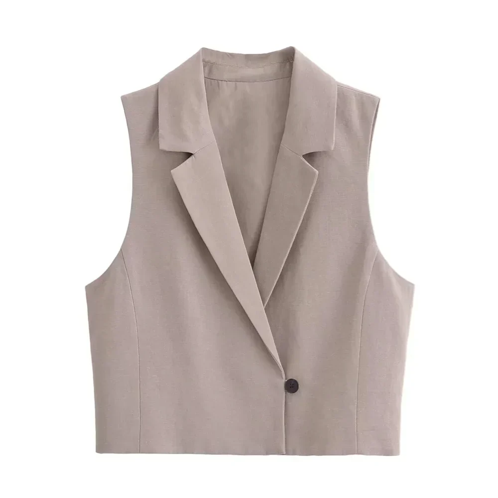 Dam Set med Väst och Byxor Polyester Normal Passform-4