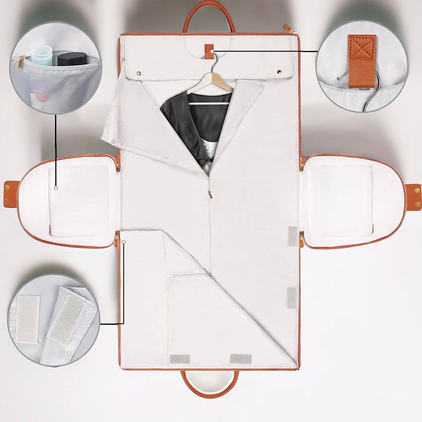 Vikbar Klädväska för Resor och Dagligt Bruk Nylon Hållbar Design-2