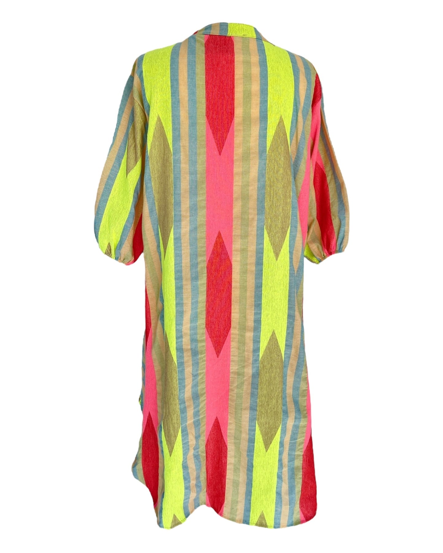 Fina Dam Klänningar Halvlång Ärmar 100% Bomull Elegant Design-6