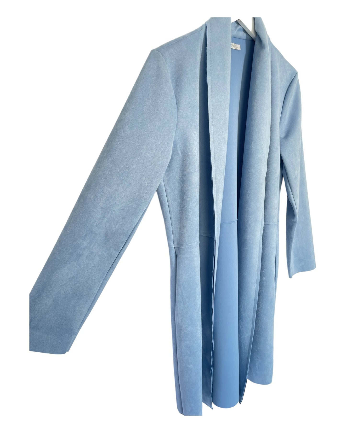 Ljusblå Dam T-shirt Basic med Fickor i Polyester – Bekväm och Stilig för Vardagsbruk 3