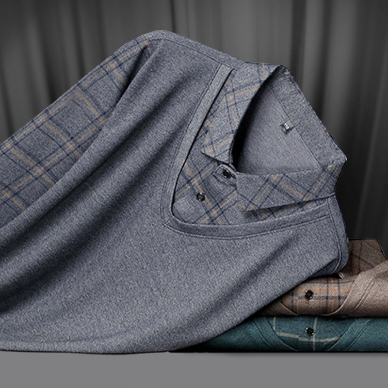 Dam Skjorta Tvådelad Långsluten med Krage i Mjuk Bomull-2