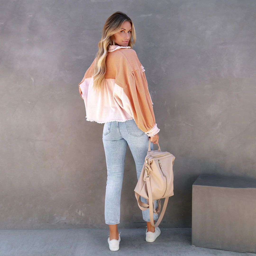 Dam Vinterjacka Lång Andningsbart Material Elegant Design-4