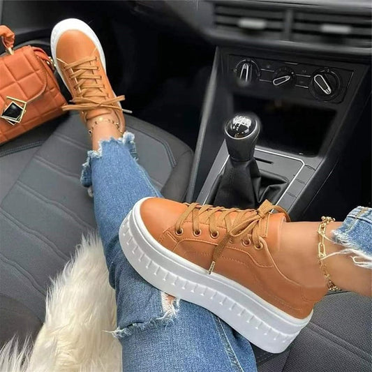 Kvinnors Sneakers Tjock Sula Andningsbart Tyg 1