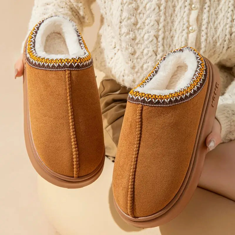Dammode Tofflor Mjuka Slip-On Textil Komfort Inomhus-5