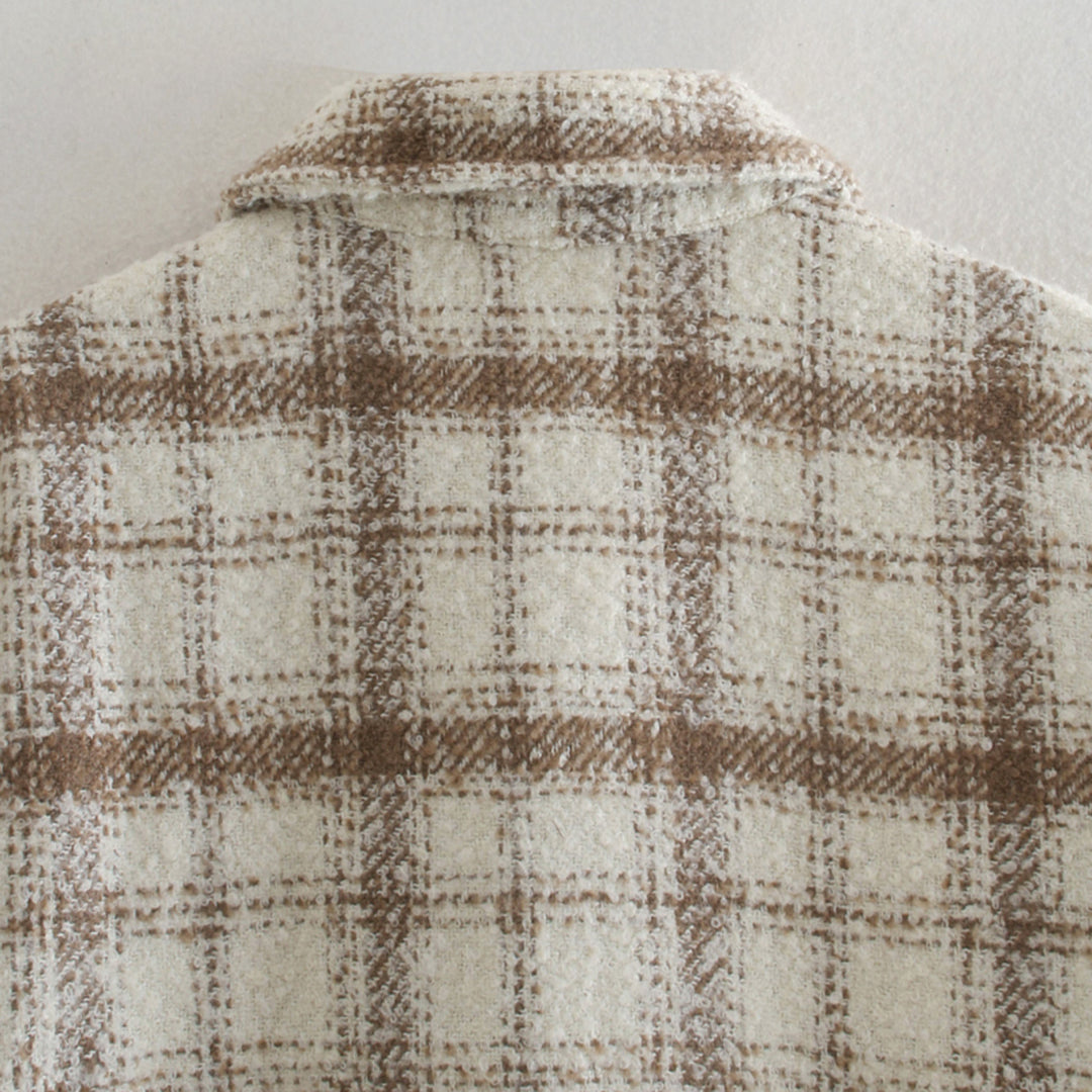 Dam Vintage Cardigan Mönster Polyester-2