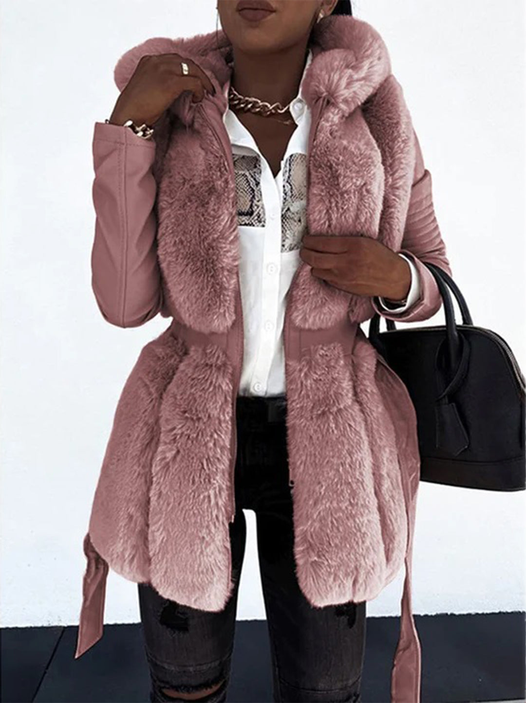 Variant image for Dam Vinterjacka Lång Elegant Polyester-9