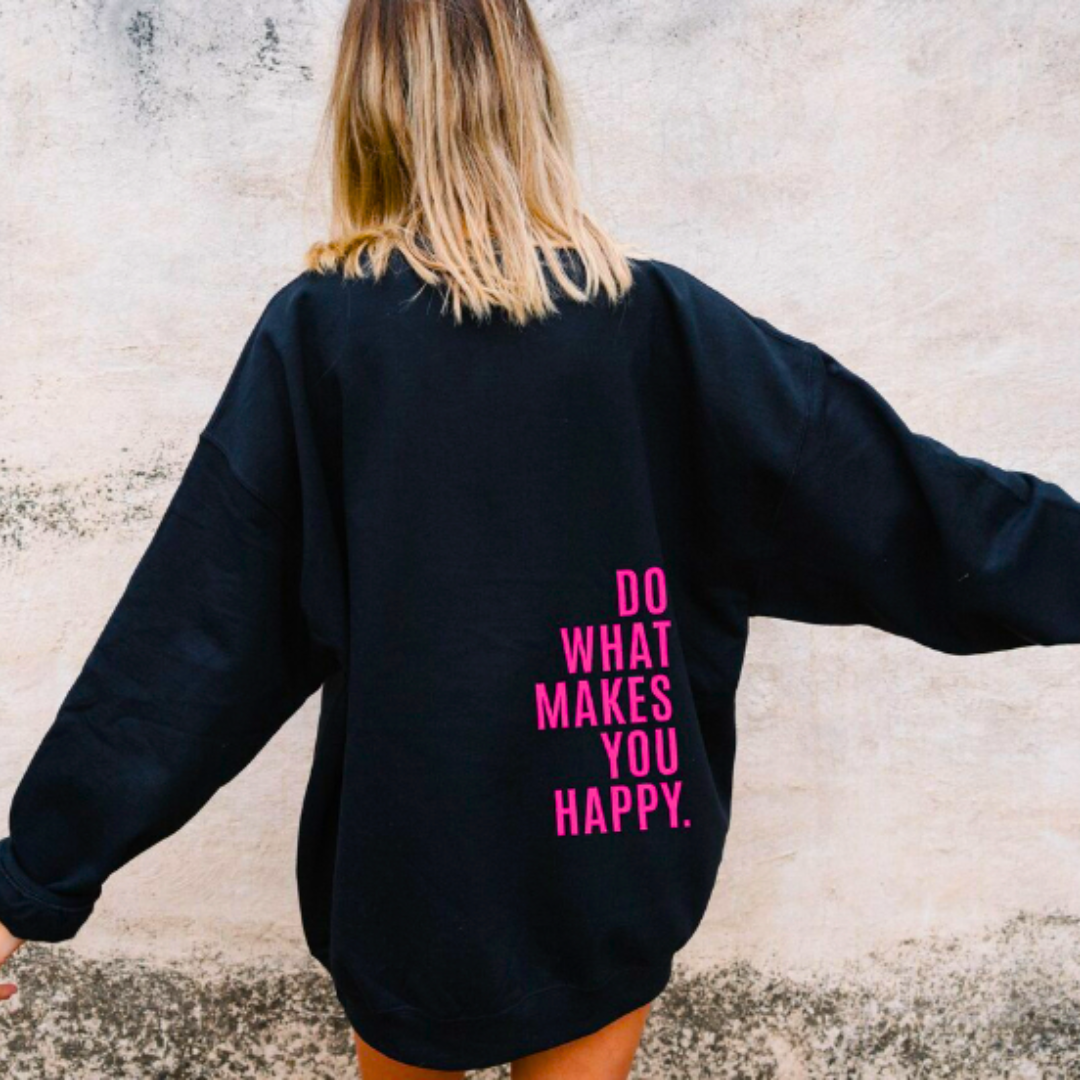 Damen Hoodie in Pastellrosa mit Motivdruck – Bequemer Kapuzenpullover aus Baumwollmischung für Sport und Alltag 4