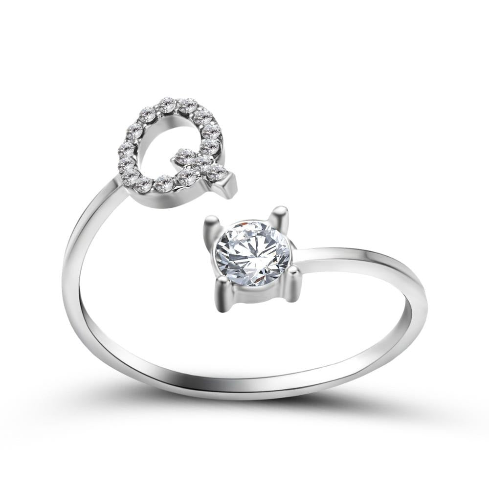 Variant image for Anpassningsbar Ring med Bokstäver i Metall för Män och Kvinnor-34