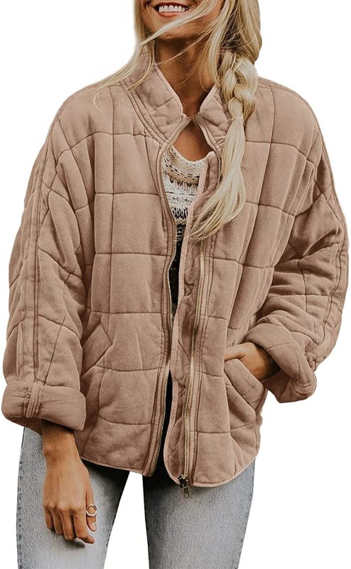 Damjacka Sportig Fleece Varm och Bekväm Jacka för Dam-5