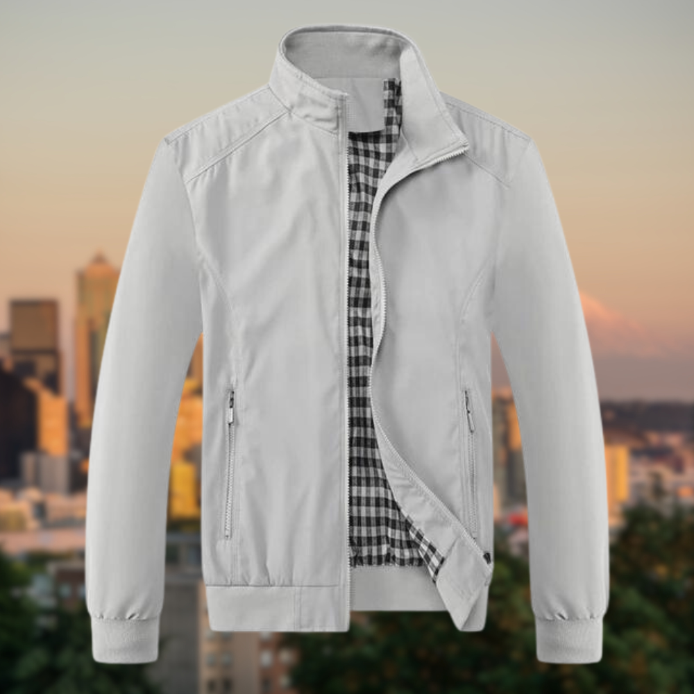 Herrjacka Bomber Modern Design Högkvalitativ Polyester och Bomull 9