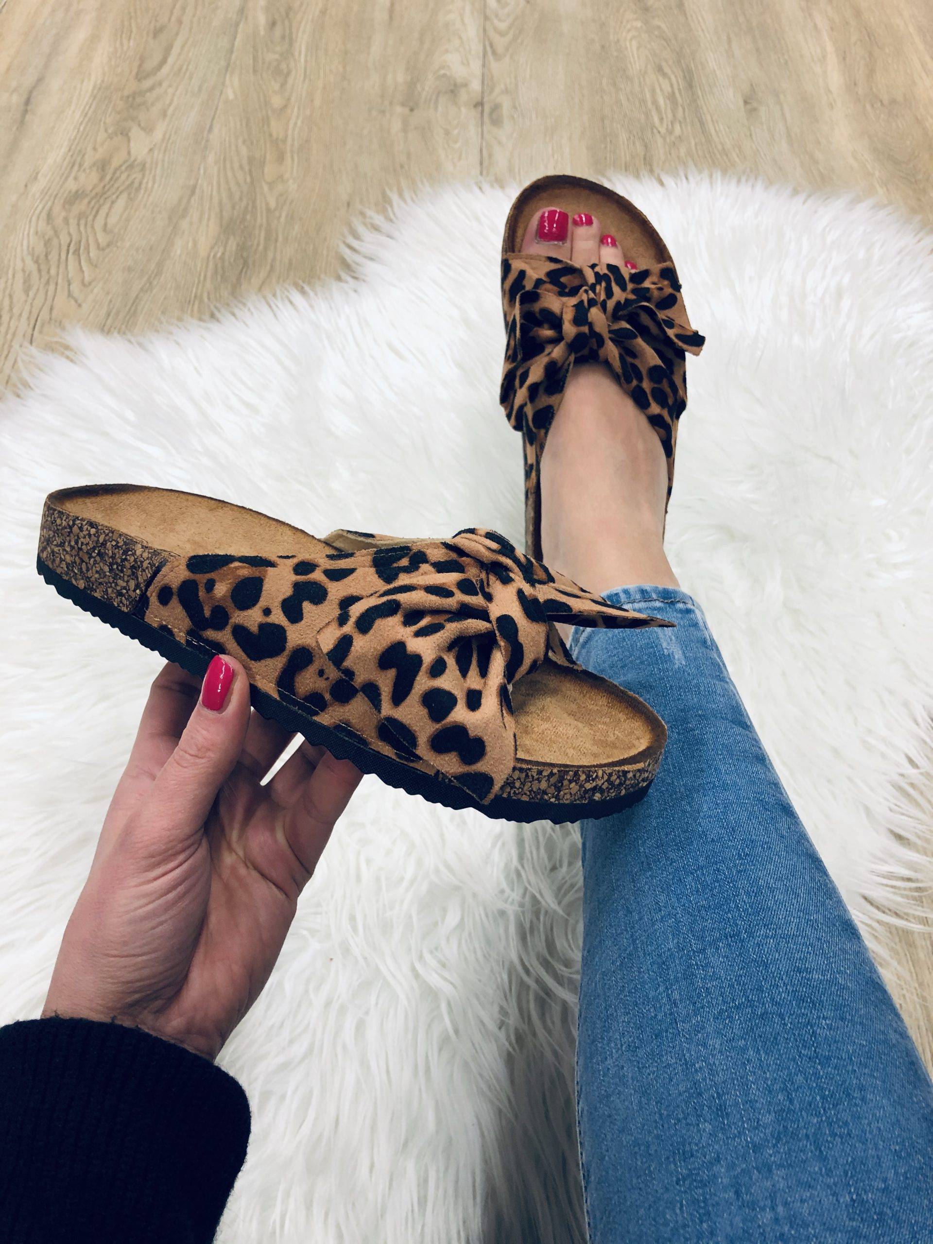Dam Sneakers Leopardmönster Textil Skor-1