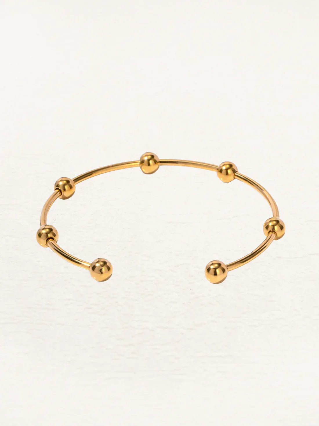 Kvinnors Guld Armband Rund Pärldesign Elegant Smycke-3