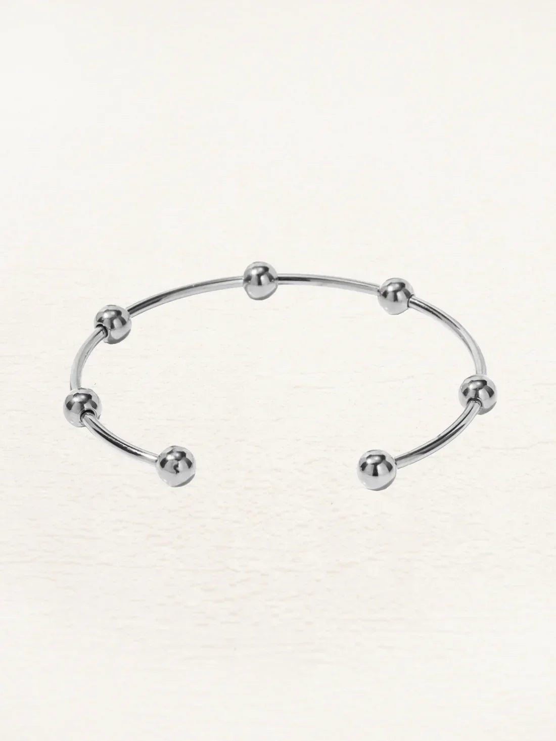 Dam Armband Silver Kraal Detaljer Justerbart Smycke-3