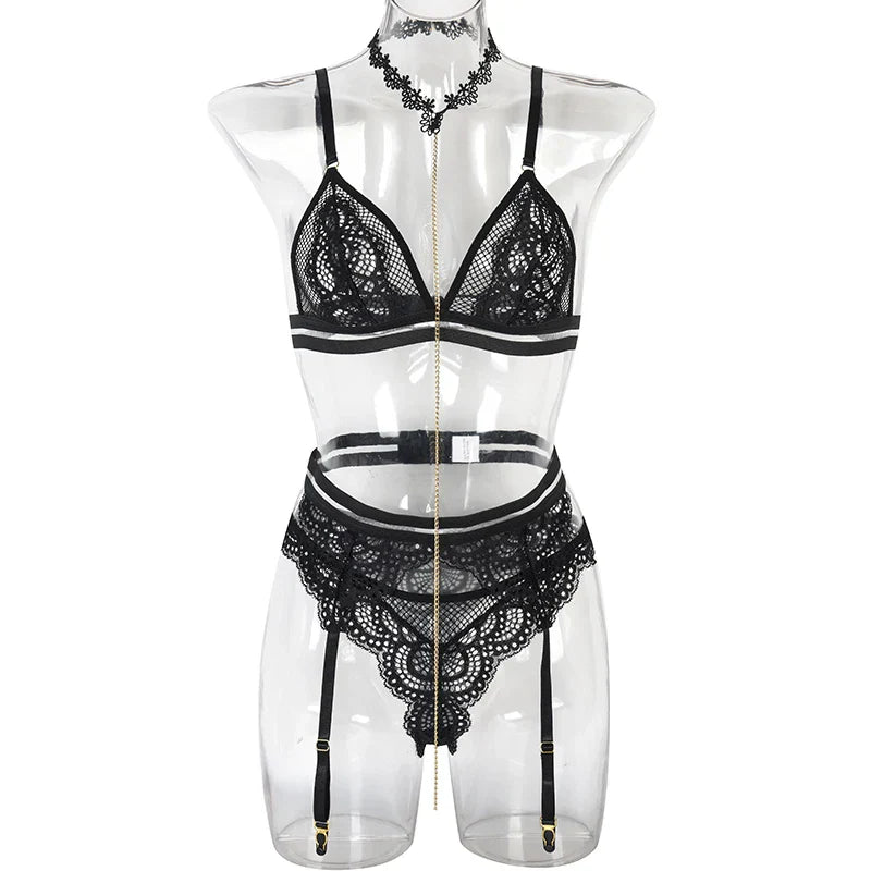 Damunderkläder Set Trådlös Sidenliknande Polyester Elegant Komfort-2