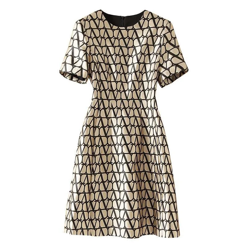 Dam Miniklänning A-linje Polyester Twist Design-2