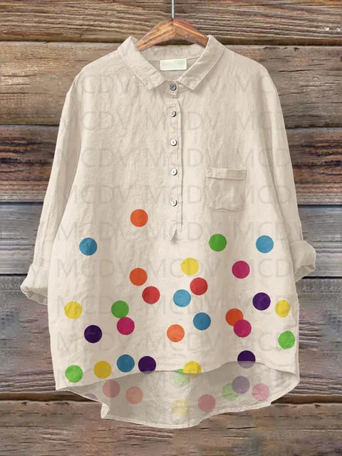 Variant image for Vit Dam Blus Elegant Lätt Polyester-33