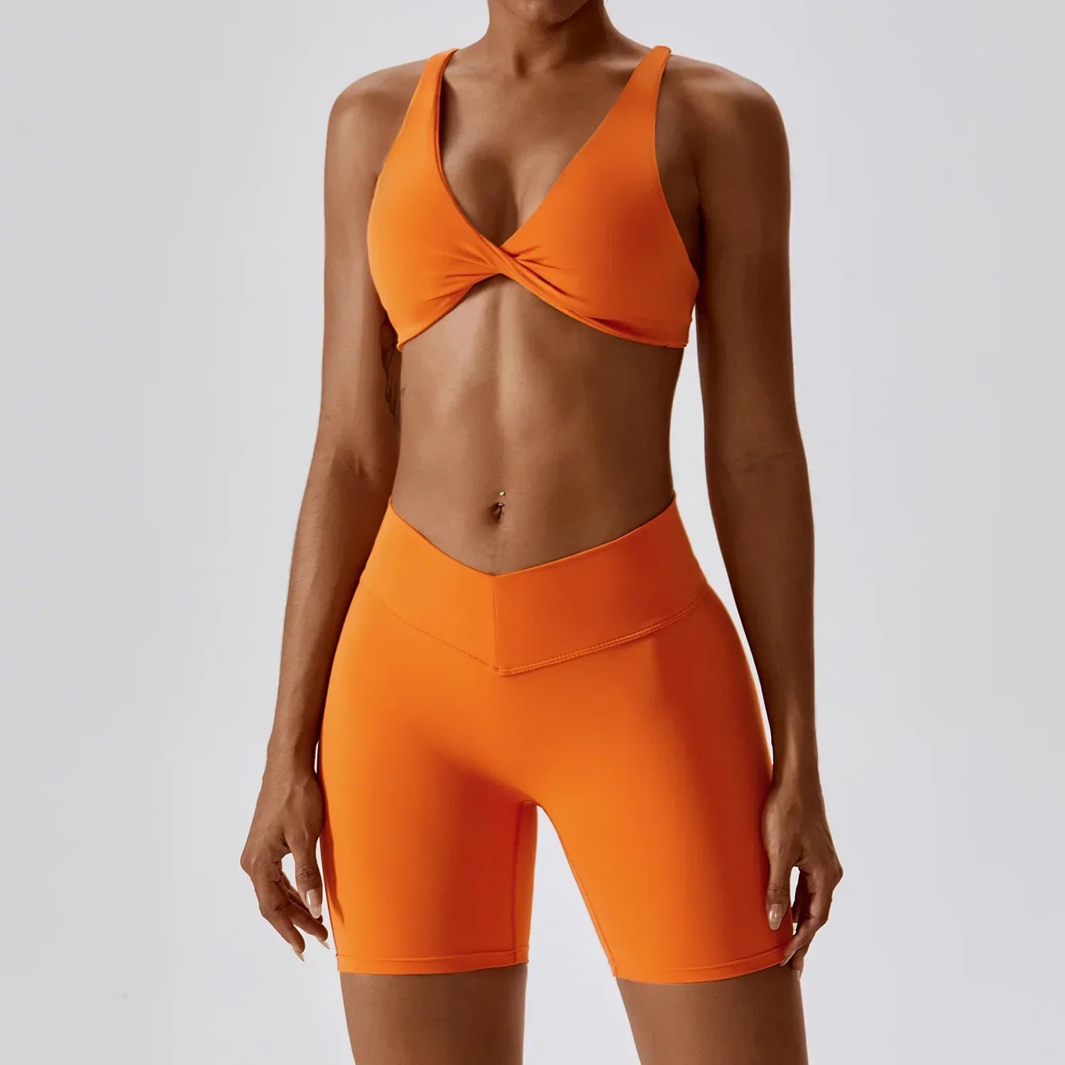 Dam Aktivkläder Set Snabbtorkande Nylon Sportig Ärmlös-3