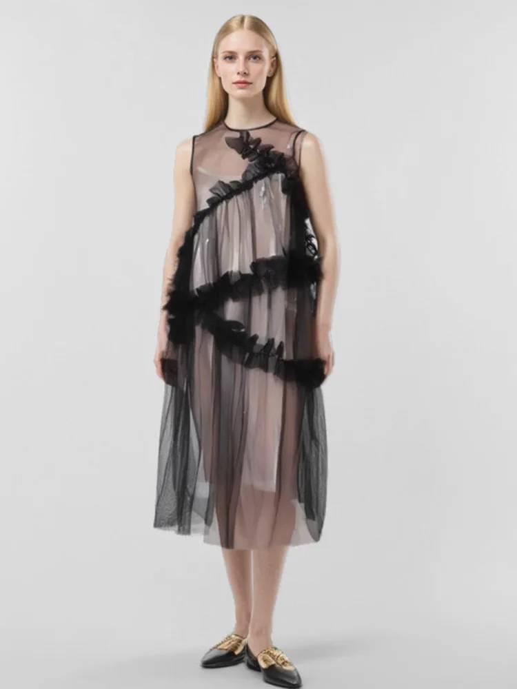 Variant image for Dam Klänning Midi Enkel Design Bomullspolyester-1