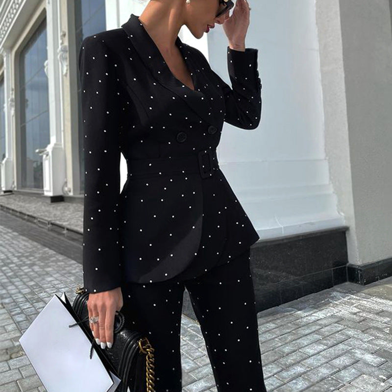 Dam Kappa och Byxor Set Elegant Hållbart Tyg-2