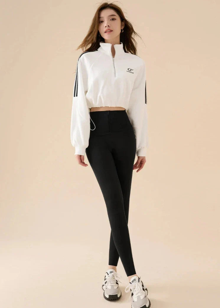Dam Leggings Hög Midja Sömlös Spandex Nylon för Träning och Vardagsbruk-2