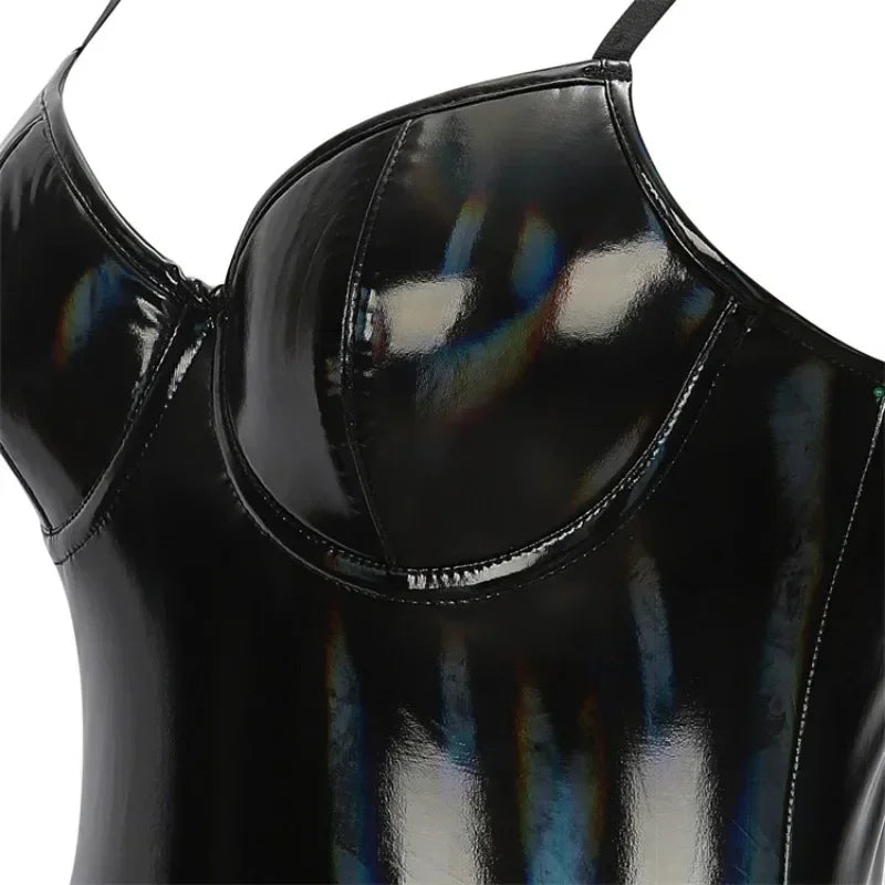 Kvinnors Bodysuit Flair Polyester Spandex 4