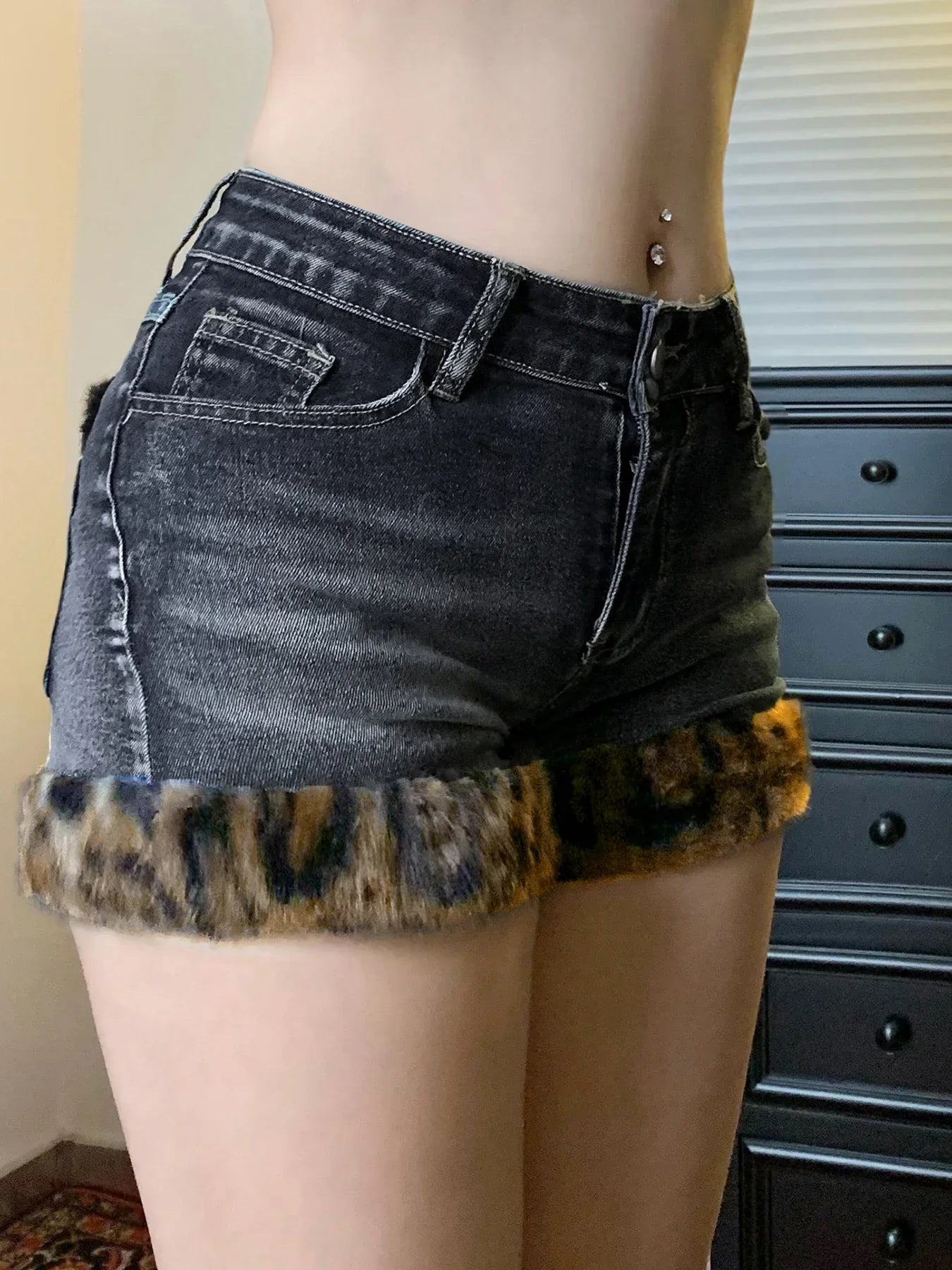 Dam Shorts Elegant Polyester och Bomull-4
