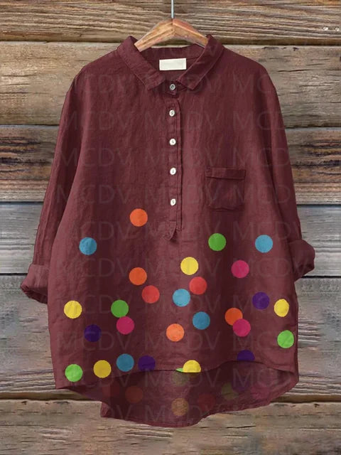 Variant image for Vit Dam Blus Elegant Lätt Polyester-25