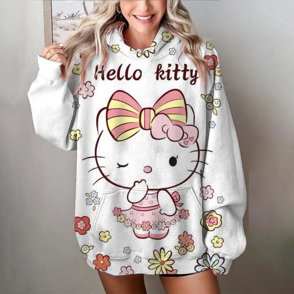 Lång Hoodie Dam Mysig Design Högkvalitativt Material-6