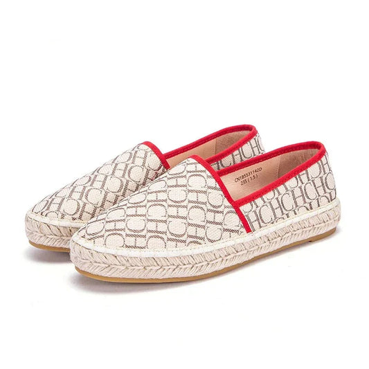 Kvinnors Espadriller Slip-On Rund TĂ„ PU Material-1