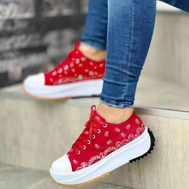 Variant image for Dam Sneakers Blommig Design Canvas-6