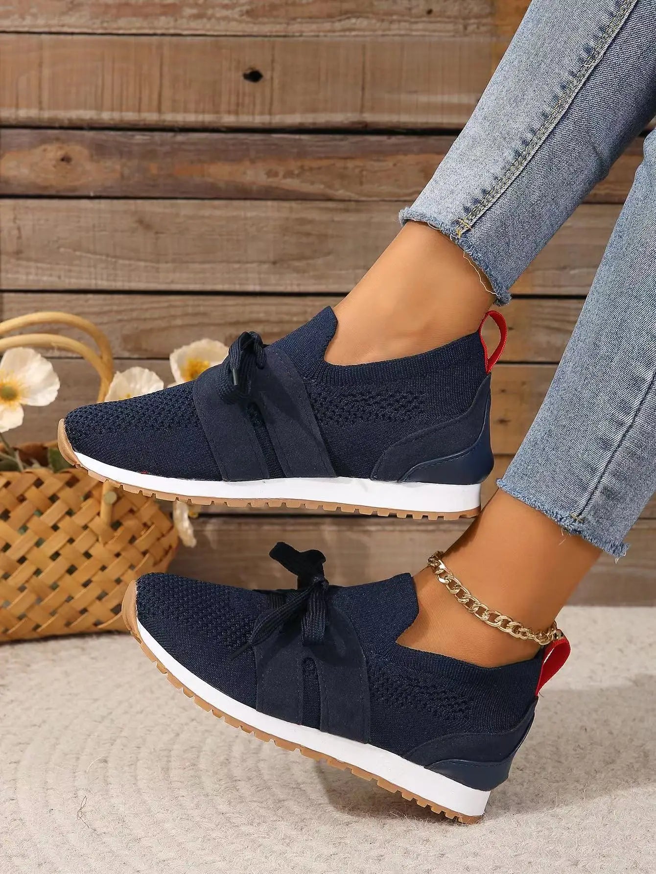 Kvinnors Sneakers Avkopplande Syntetiska Material 10