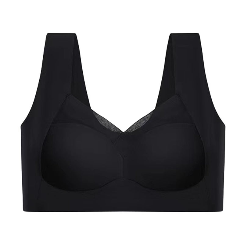Dam Push Up Behå Sömlös Nylon för Komfort och Stöd-4