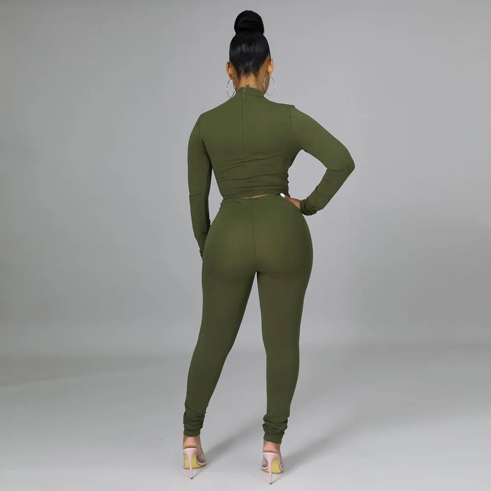 Dam Tvådelat Set Kort Korsett Syntetiskt Läder Högmidjade Byxor-5