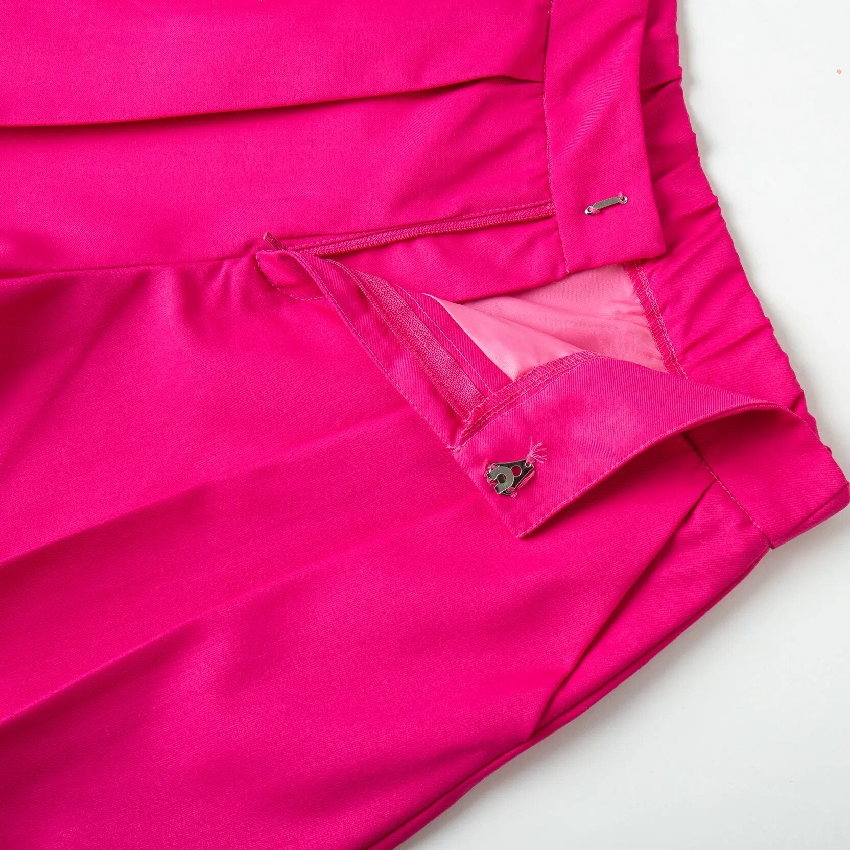 Dam Shorts Set Hög Midja Bomullsblandning-6