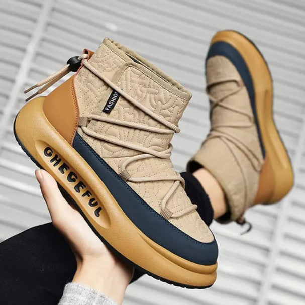 Variant image for Herr High-Top Sneakers Quiltad Vinter Textil Syntet-23