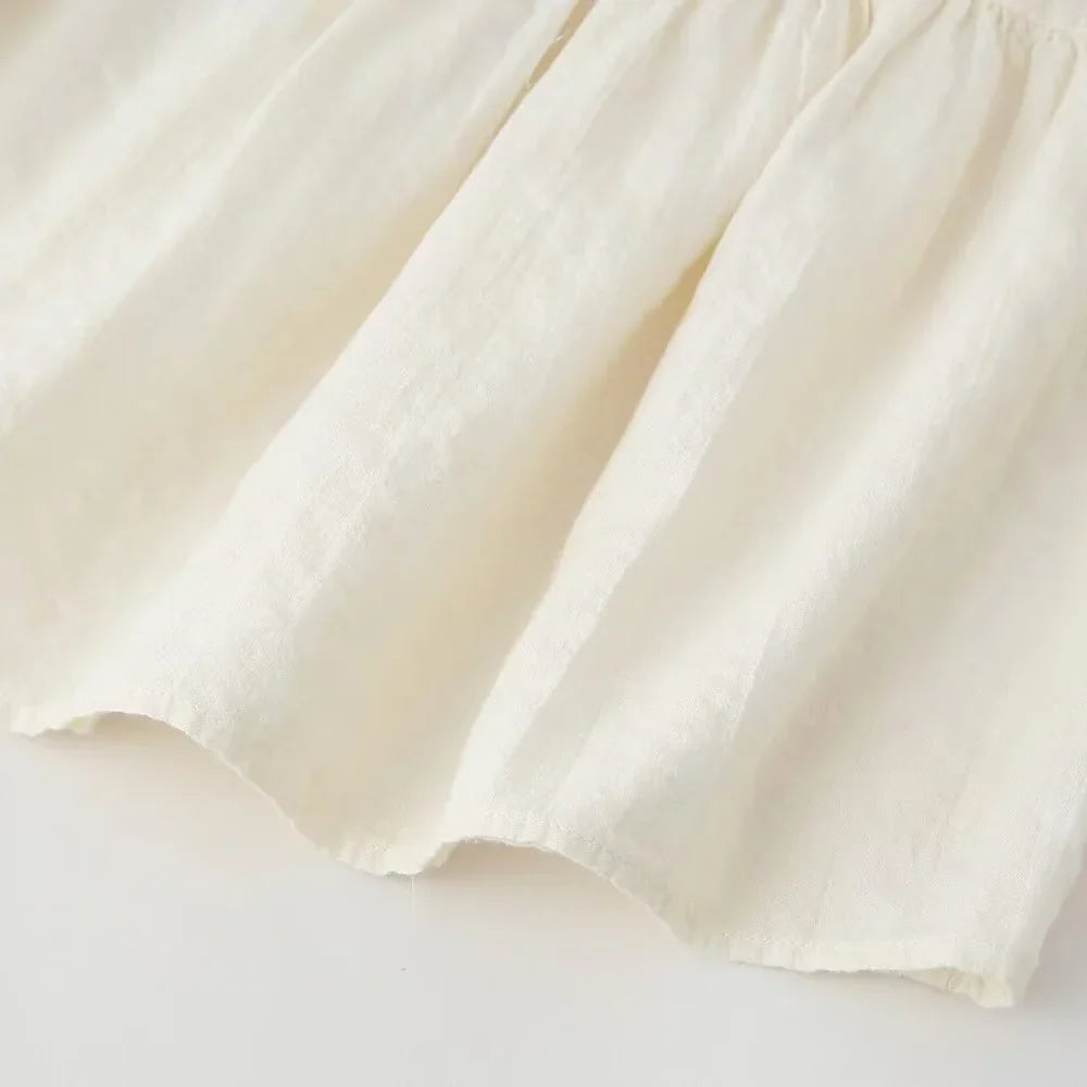 Dam Blus Broderad Långärmad 100% Bomull-4