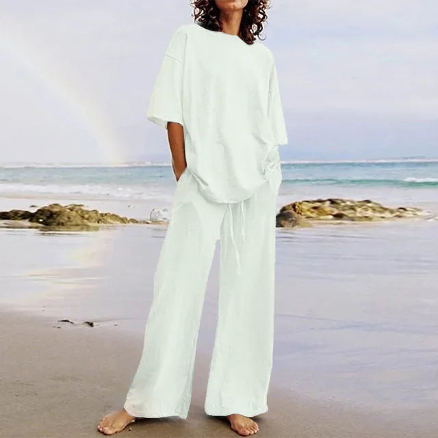 Variant image for Dam Mjukisbyxor Avslappnad Stil 100% Bomull-17