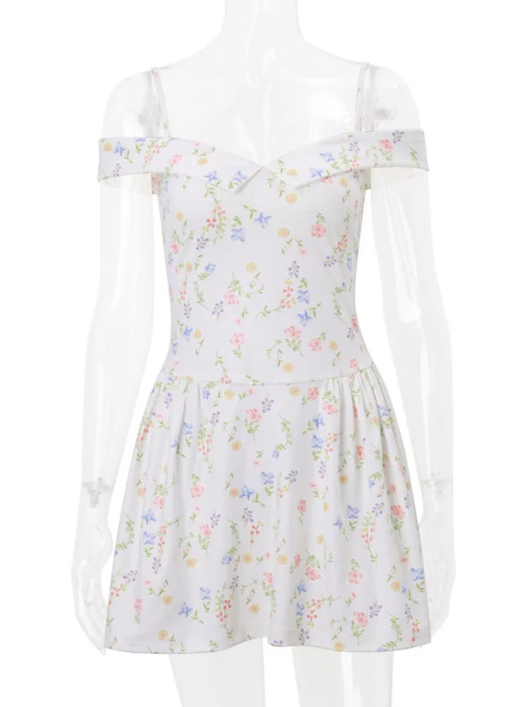 Variant image for Dam Miniklänning A-linje V-hals Polyester med Öppen Rygg-1