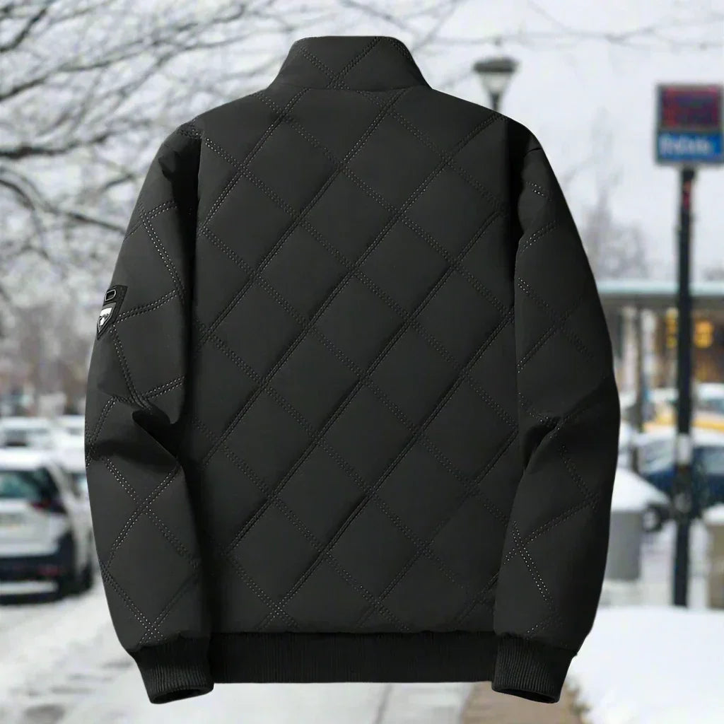 Lång Vinterrock Dam Fleecefodrad Elegant Slitstarkt Material-2