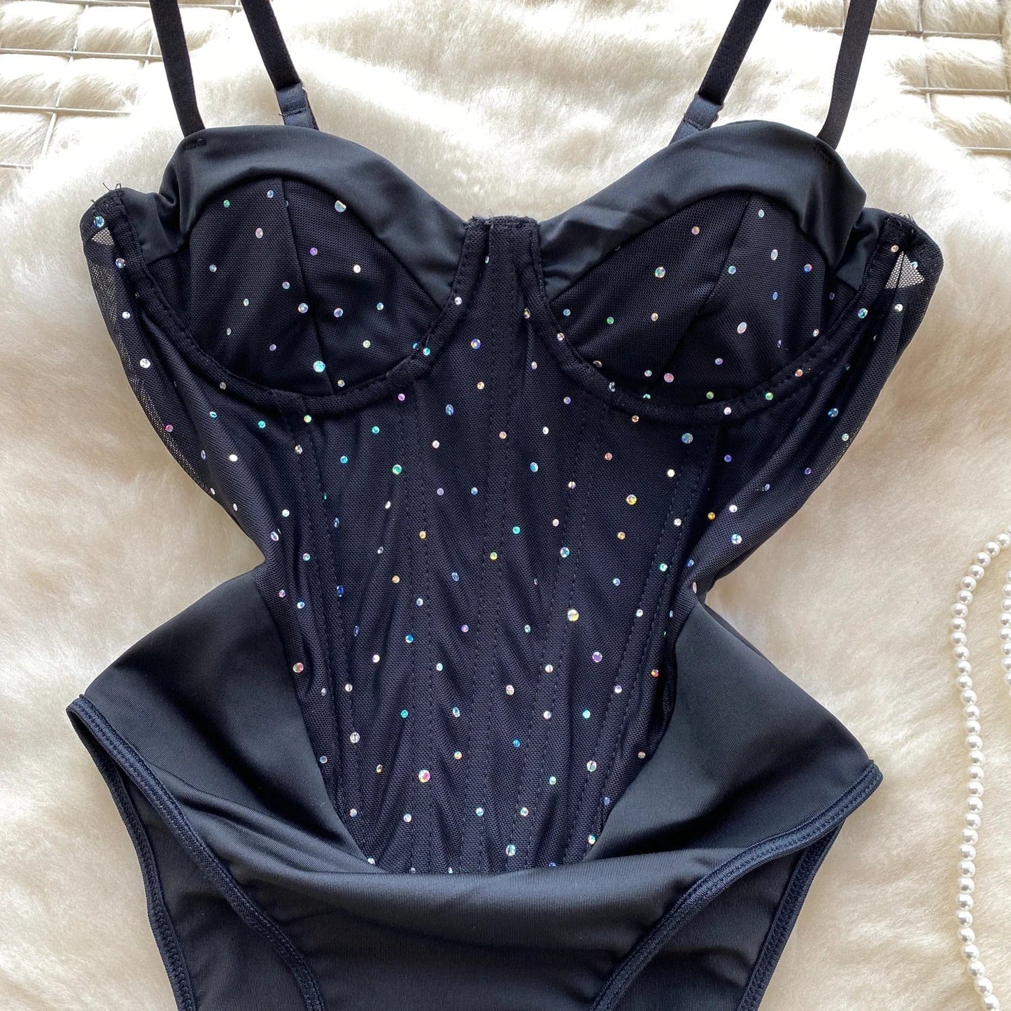 Dam Bodysuit Elegant Polyester och Bomull 5