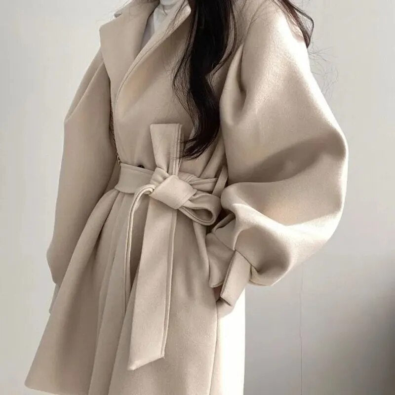 Dam Vinterjacka Klassisk Design Polyester för Kalla Dagar-4