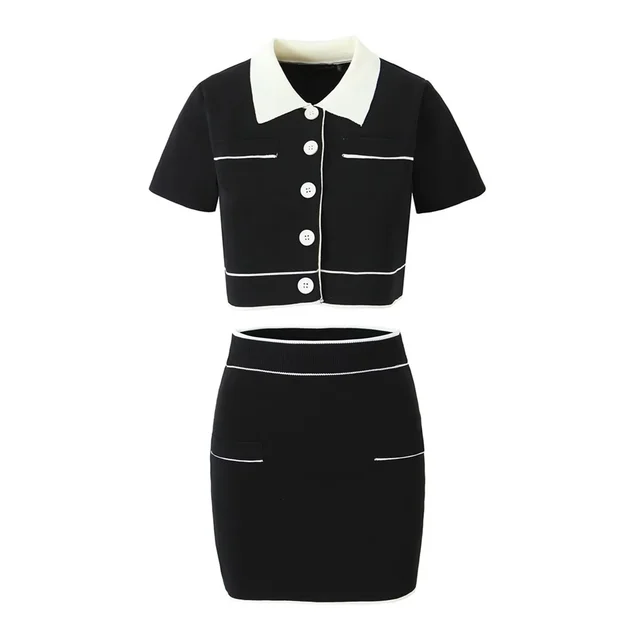 Variant image for Dam Cardigan och Mini Kjol Lätt Bomull för Sommar-8