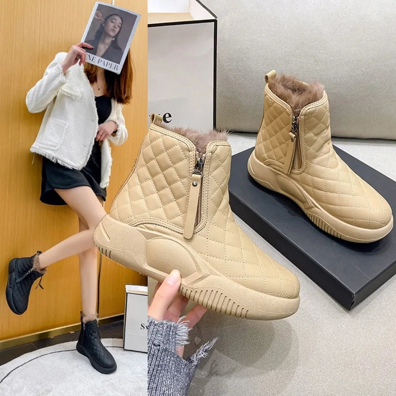 Herr Snöstövlar Kedjedetalj Bomull-2