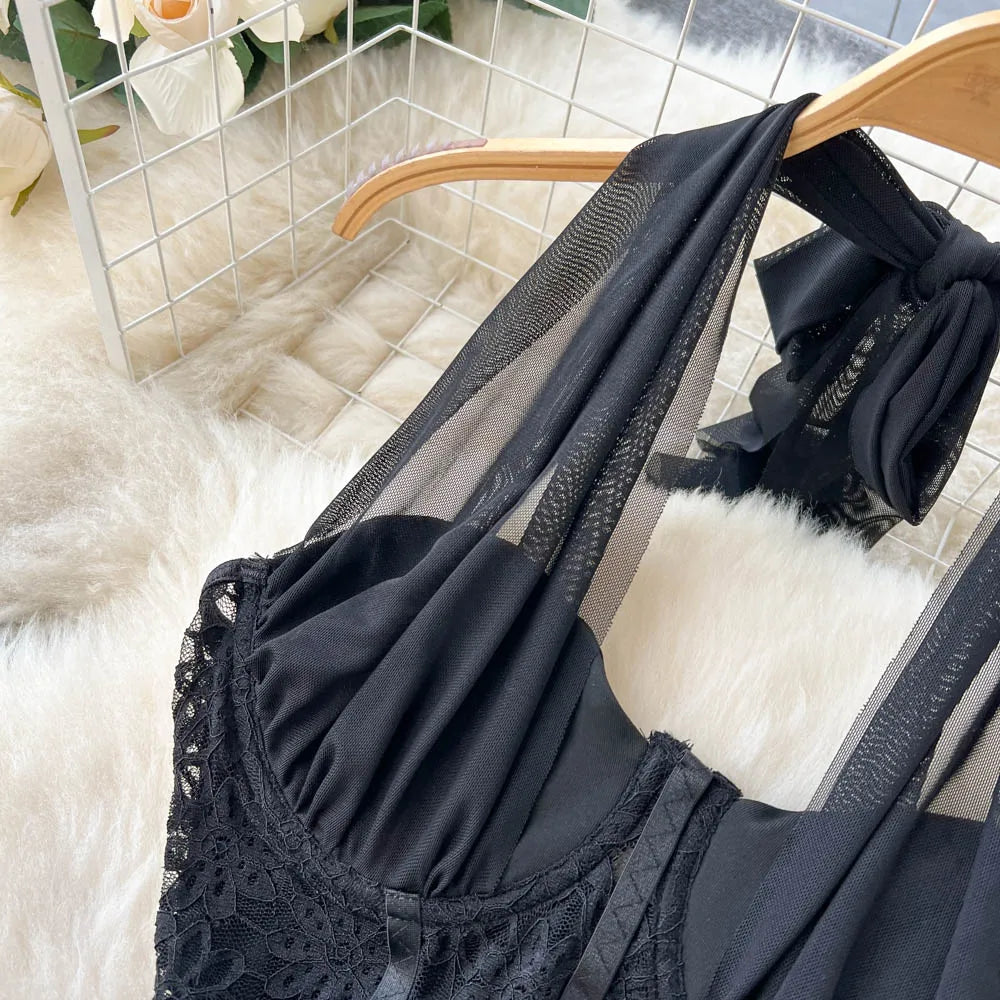 Dam Bodysuit Blommönster Fitted Polyester-4
