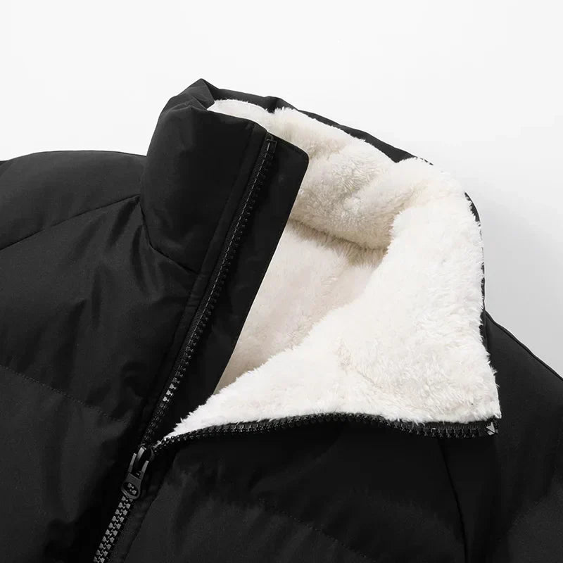 Damjacka Softshell Pufferjacka Trendig Design Polyester Fleece-2