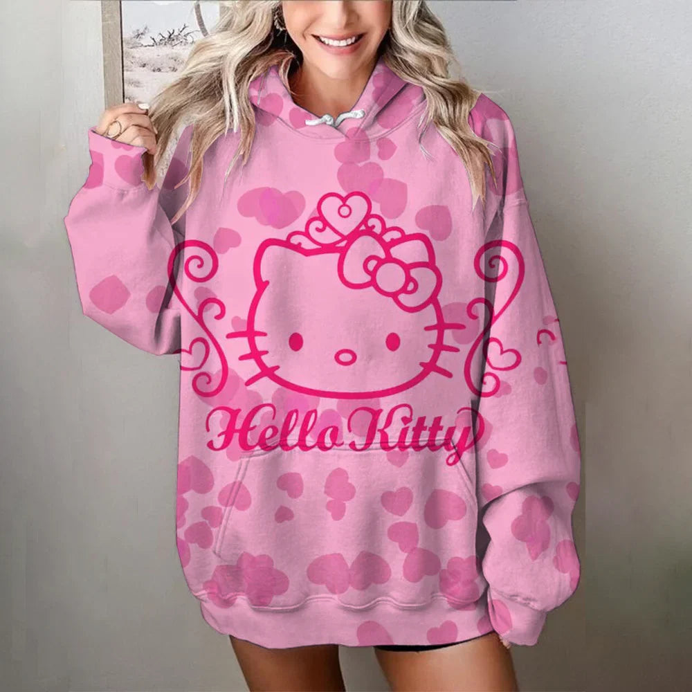 Lång Hoodie Dam Mysig Design Högkvalitativt Material-4