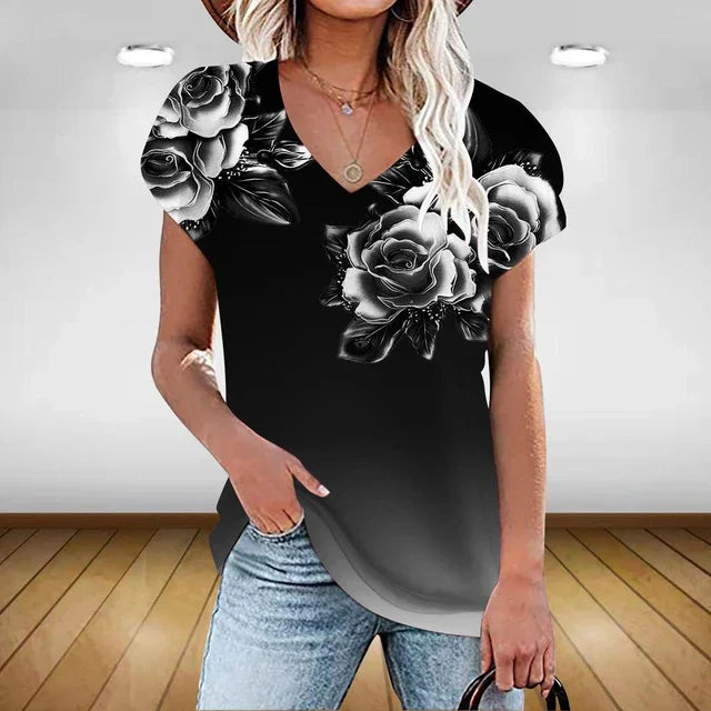 Variant image for Vit Dam Blus Lätt Bomull Elegant Stil-37