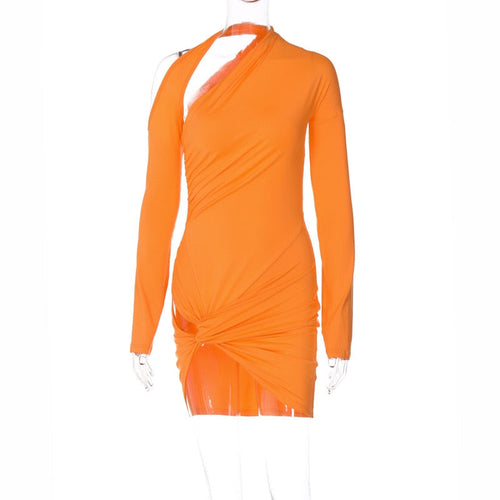 Damklänning Mini Asymmetrisk Polyester Fina Dam Klänningar 1