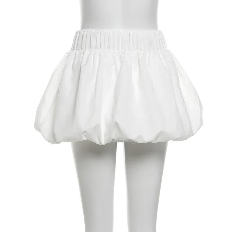 Kvinna Kjol Monokrom Bomull Polyester Casual Fit-6